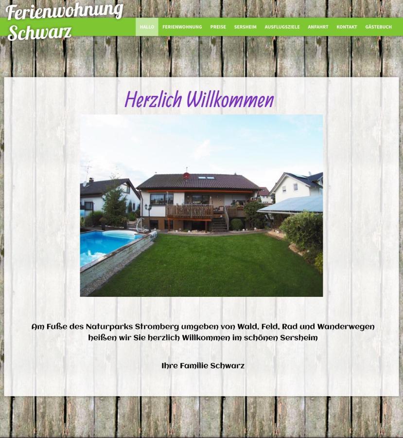 Ferienwohnung Schwarz Sersheim Zewnętrze zdjęcie
